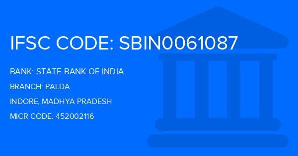 State Bank Of India (SBI) Palda Branch IFSC Code
