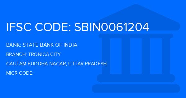 State Bank Of India (SBI) Tronica City Branch IFSC Code