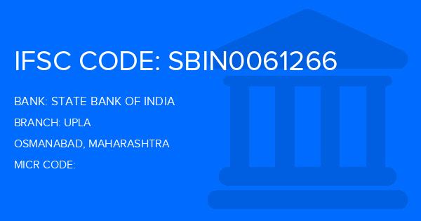 State Bank Of India (SBI) Upla Branch IFSC Code
