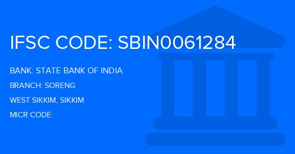 State Bank Of India (SBI) Soreng Branch IFSC Code