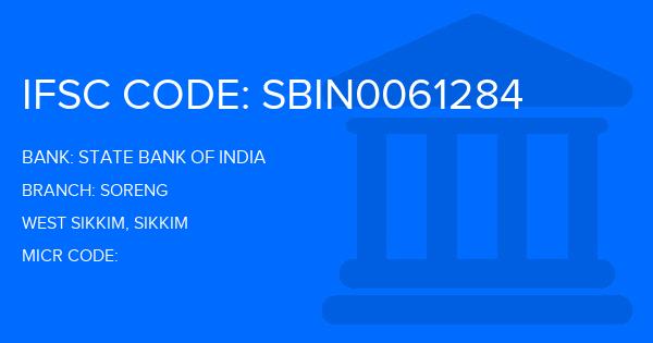 State Bank Of India (SBI) Soreng Branch IFSC Code