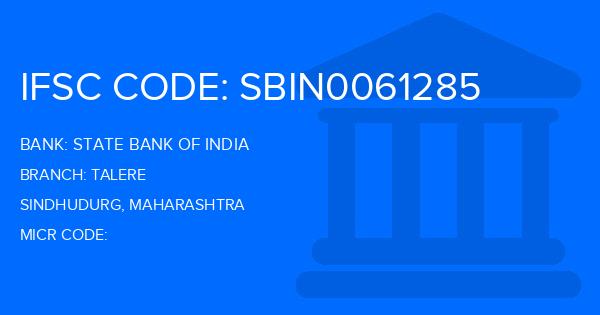 State Bank Of India (SBI) Talere Branch IFSC Code