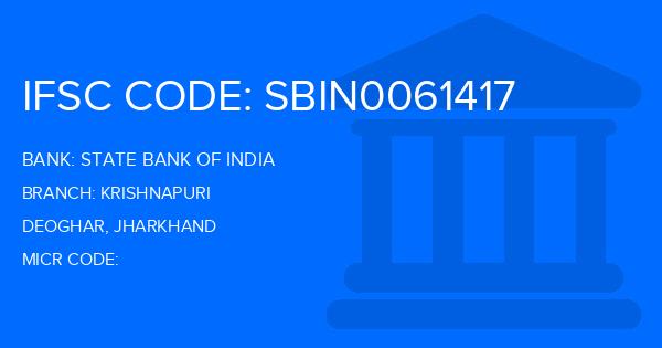 State Bank Of India (SBI) Krishnapuri Branch IFSC Code