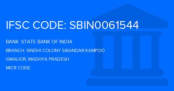 State Bank Of India (SBI) Sindhi Colony Sikandar Kampoo Branch IFSC Code