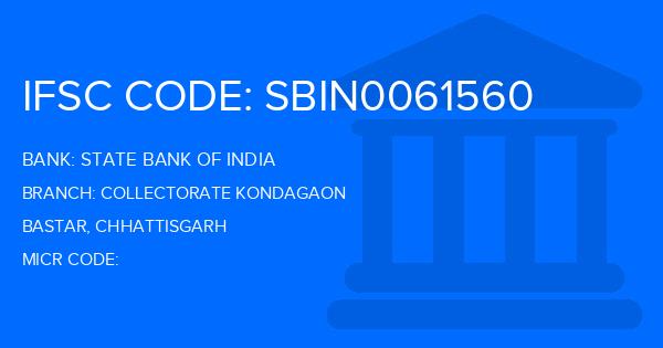 State Bank Of India (SBI) Collectorate Kondagaon Branch IFSC Code