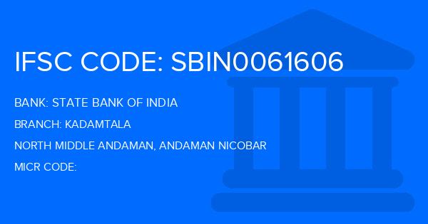 State Bank Of India (SBI) Kadamtala Branch IFSC Code