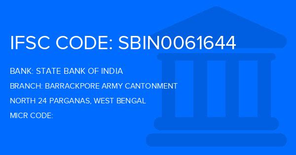 State Bank Of India (SBI) Barrackpore Army Cantonment Branch IFSC Code