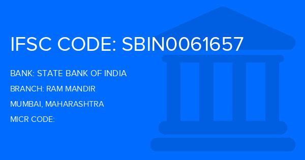 State Bank Of India (SBI) Ram Mandir Branch IFSC Code