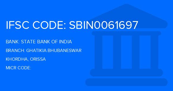 State Bank Of India (SBI) Ghatikia Bhubaneswar Branch IFSC Code