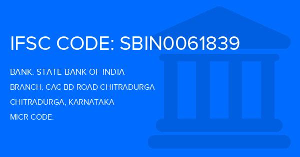 State Bank Of India (SBI) Cac Bd Road Chitradurga Branch IFSC Code