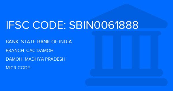 State Bank Of India (SBI) Cac Damoh Branch IFSC Code