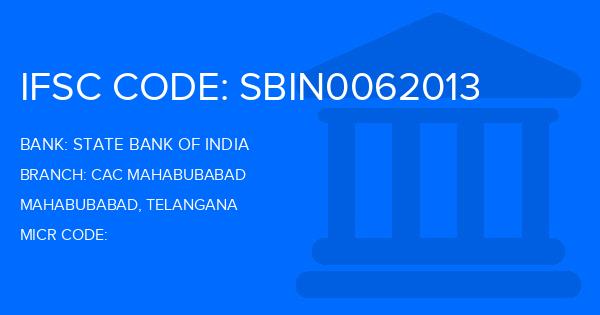 State Bank Of India (SBI) Cac Mahabubabad Branch IFSC Code
