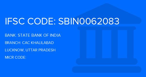 State Bank Of India (SBI) Cac Khalilabad Branch IFSC Code