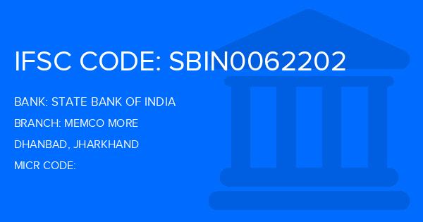 State Bank Of India (SBI) Memco More Branch IFSC Code