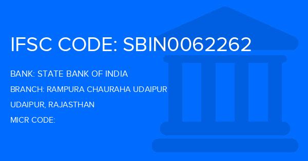 State Bank Of India (SBI) Rampura Chauraha Udaipur Branch IFSC Code