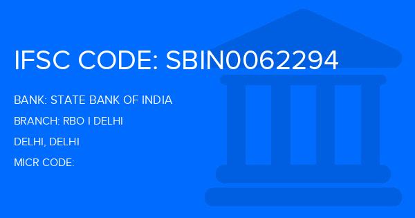 State Bank Of India (SBI) Rbo I Delhi Branch IFSC Code