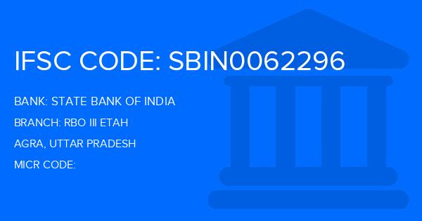 State Bank Of India (SBI) Rbo Iii Etah Branch IFSC Code