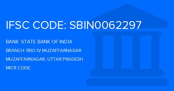 State Bank Of India (SBI) Rbo Iv Muzaffarnagar Branch IFSC Code