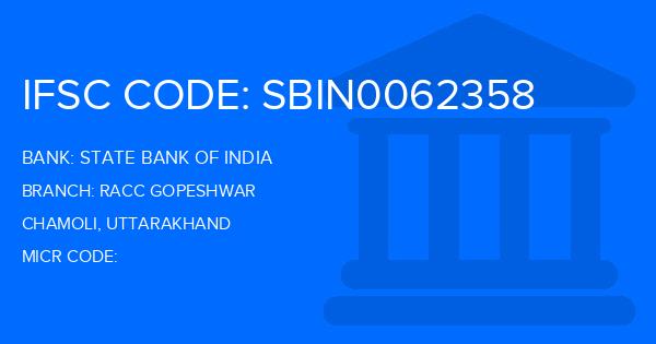 State Bank Of India (SBI) Racc Gopeshwar Branch IFSC Code