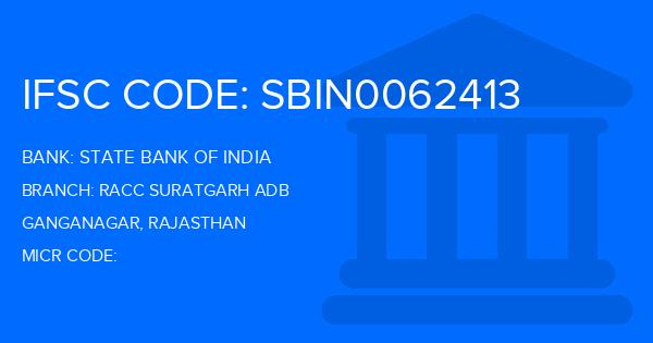 State Bank Of India (SBI) Racc Suratgarh Adb Branch IFSC Code