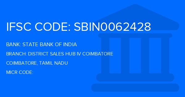 State Bank Of India (SBI) District Sales Hub Iv Coimbatore Branch IFSC Code