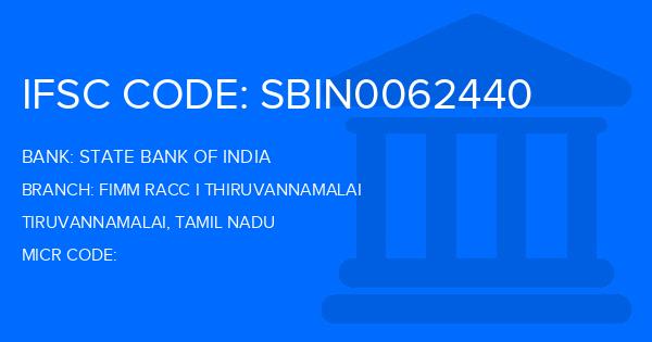 State Bank Of India (SBI) Fimm Racc I Thiruvannamalai Branch IFSC Code