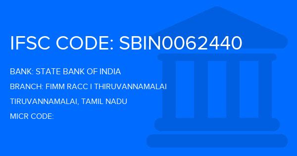 State Bank Of India (SBI) Fimm Racc I Thiruvannamalai Branch IFSC Code