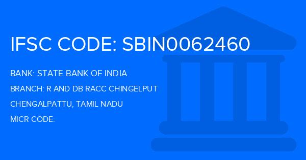 State Bank Of India (SBI) R And Db Racc Chingelput Branch IFSC Code