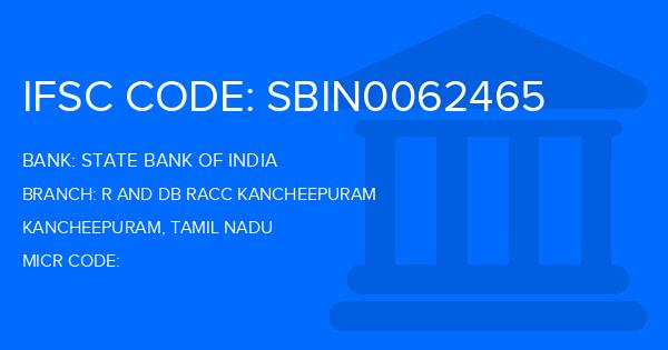 State Bank Of India (SBI) R And Db Racc Kancheepuram Branch IFSC Code