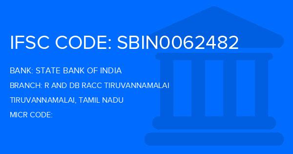 State Bank Of India (SBI) R And Db Racc Tiruvannamalai Branch IFSC Code