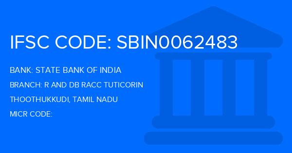 State Bank Of India (SBI) R And Db Racc Tuticorin Branch IFSC Code