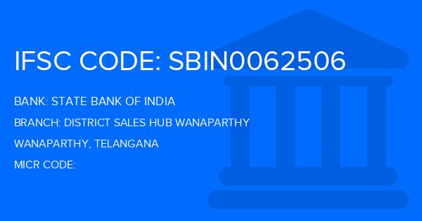 State Bank Of India (SBI) District Sales Hub Wanaparthy Branch IFSC Code