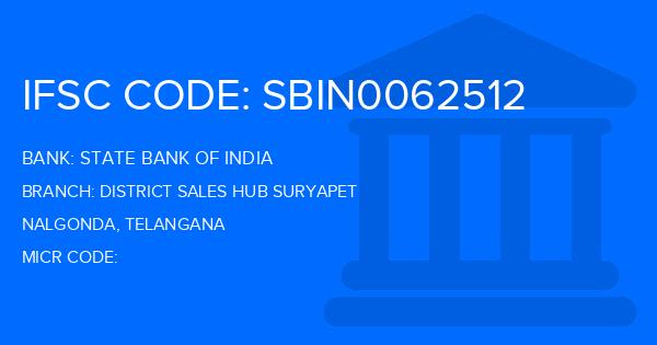 State Bank Of India (SBI) District Sales Hub Suryapet Branch IFSC Code