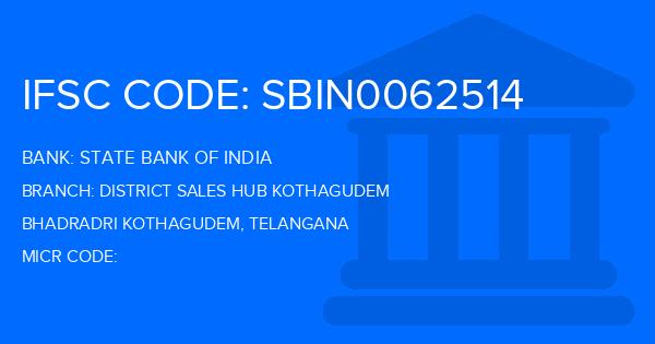 State Bank Of India (SBI) District Sales Hub Kothagudem Branch IFSC Code