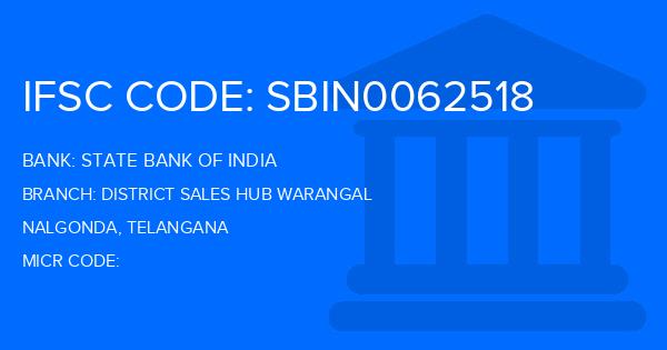 State Bank Of India (SBI) District Sales Hub Warangal Branch IFSC Code