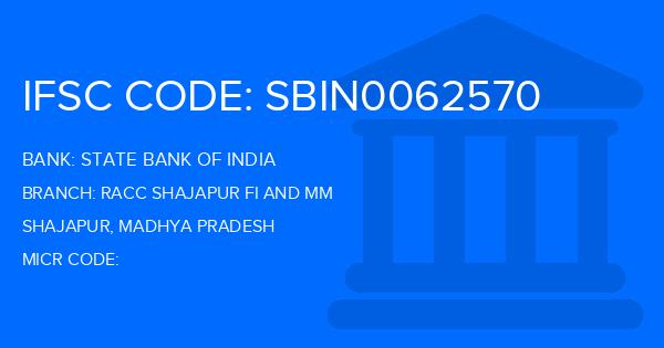 State Bank Of India (SBI) Racc Shajapur Fi And Mm Branch IFSC Code