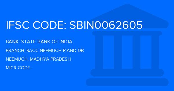 State Bank Of India (SBI) Racc Neemuch R And Db Branch IFSC Code