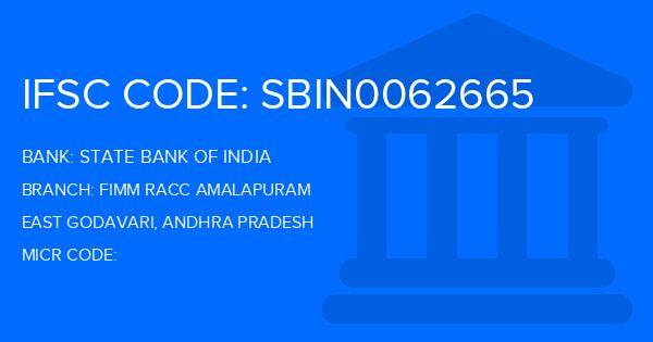 State Bank Of India (SBI) Fimm Racc Amalapuram Branch IFSC Code