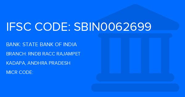 State Bank Of India (SBI) Rndb Racc Rajampet Branch IFSC Code