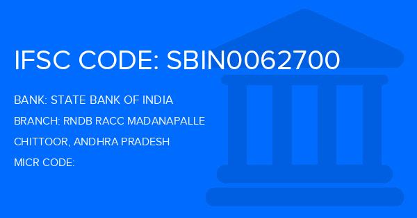 State Bank Of India (SBI) Rndb Racc Madanapalle Branch IFSC Code