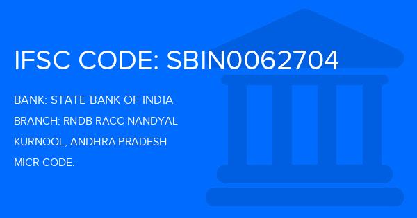 State Bank Of India (SBI) Rndb Racc Nandyal Branch IFSC Code