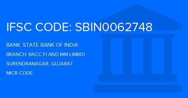 State Bank Of India (SBI) Racc Fi And Mm Limbdi Branch IFSC Code