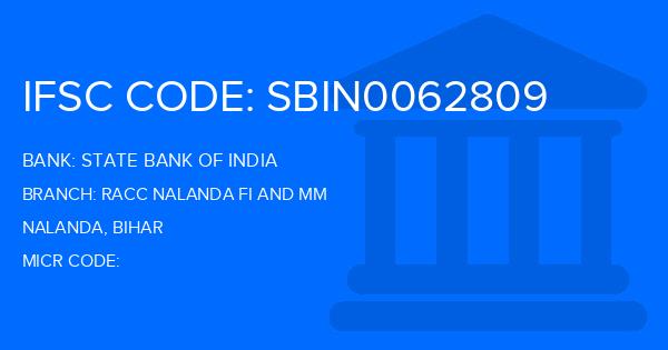 State Bank Of India (SBI) Racc Nalanda Fi And Mm Branch IFSC Code