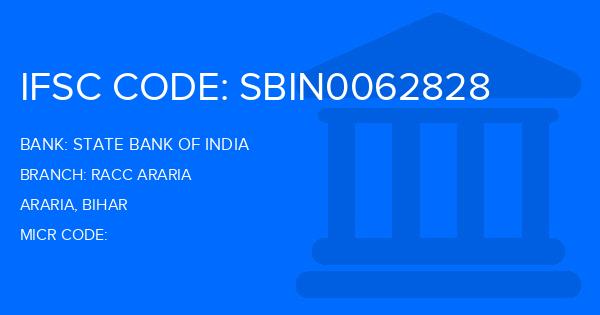State Bank Of India (SBI) Racc Araria Branch IFSC Code