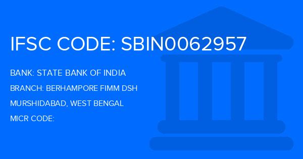 State Bank Of India (SBI) Berhampore Fimm Dsh Branch IFSC Code