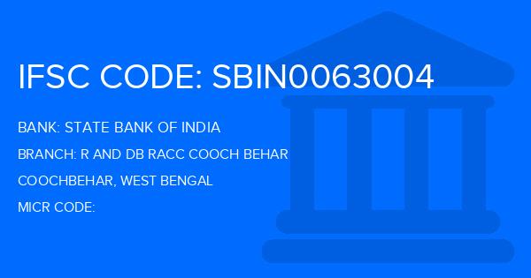 State Bank Of India (SBI) R And Db Racc Cooch Behar Branch IFSC Code