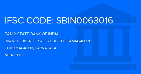 State Bank Of India (SBI) District Sales Hub Chikkamagaluru Branch IFSC Code