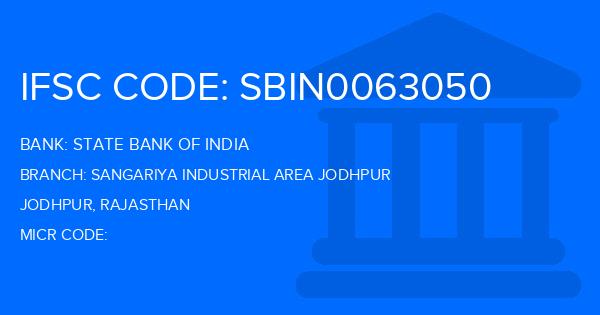 State Bank Of India (SBI) Sangariya Industrial Area Jodhpur Branch IFSC Code
