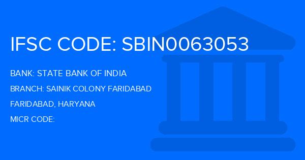 State Bank Of India (SBI) Sainik Colony Faridabad Branch IFSC Code