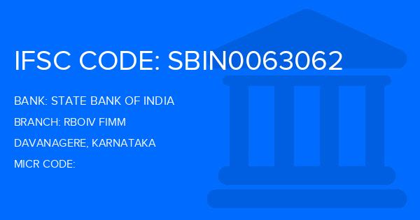State Bank Of India (SBI) Rboiv Fimm Branch IFSC Code